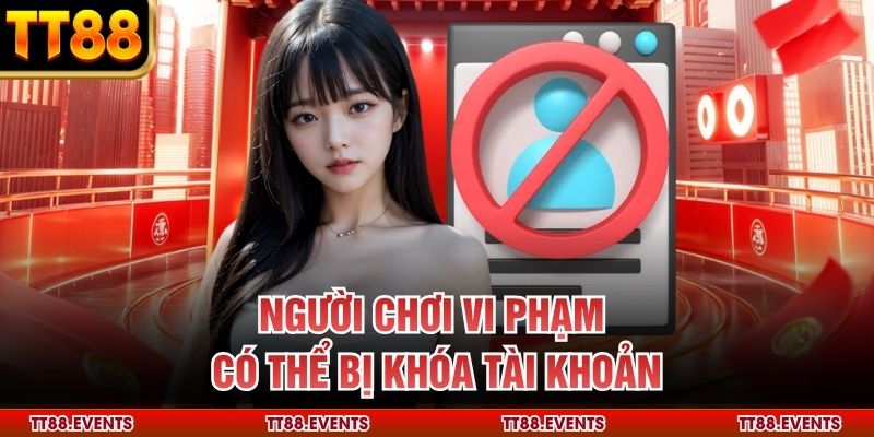 Người chơi vi phạm có thể bị khóa tài khoản